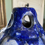 Fat lava glazed ceramic vase
