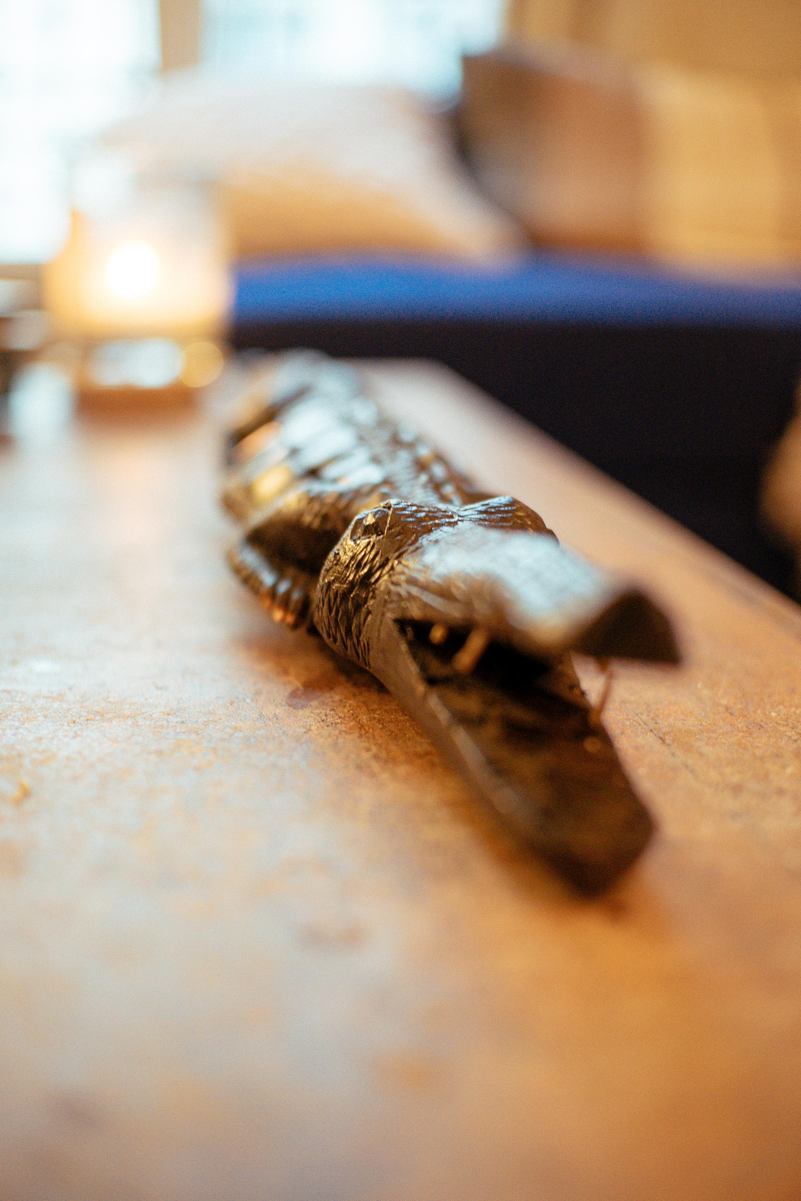 Crocodile sculpture in ebony early twentieth century