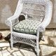 Vintage rattan kids armchair