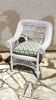 Vintage rattan kids armchair