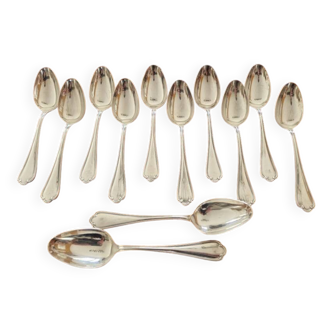 Ercuis - Set of 12 Sully table spoons - silver-plated metal