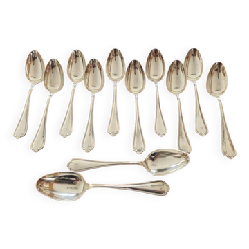 Ercuis - Set of 12 Sully table spoons - silver-plated metal