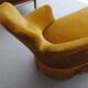 Day bed Louis Philippe style in red velvet
