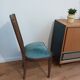 Pair of vintage 1930s chairs in wood and velvet (Art Deco style)