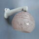 Art deco wall lamp with porcelain holder