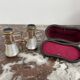Pair of binoculars, theater, opera, mother-of-pearl, gilded brass, early twentieth century, curiosity object, showcase