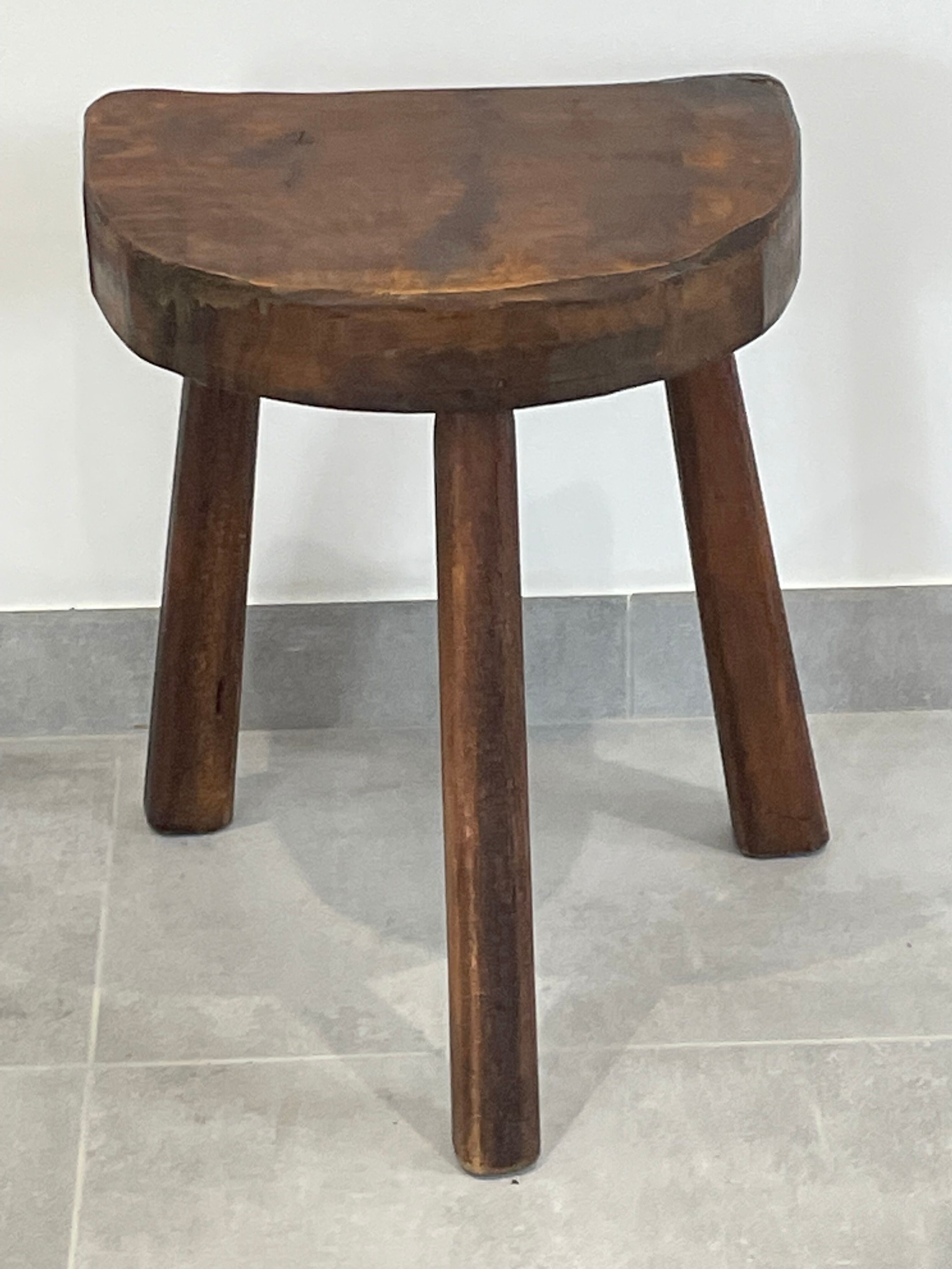 Brutalist tripod stool