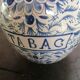Pot céramique colorée marqué "Tabac"
