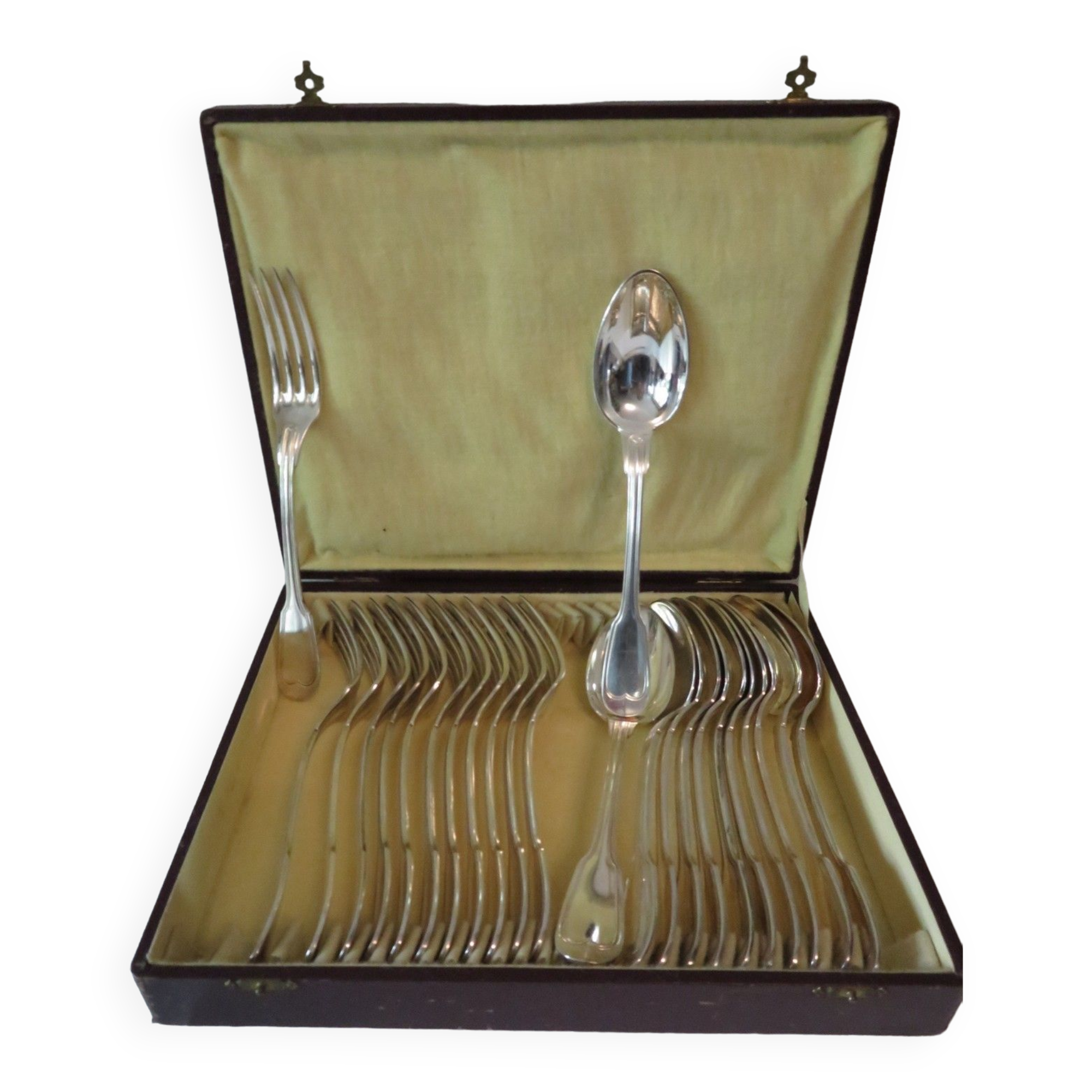 Housewife 12 forks 12 spoons in box