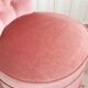 Fauteuil crapaud rose poudré