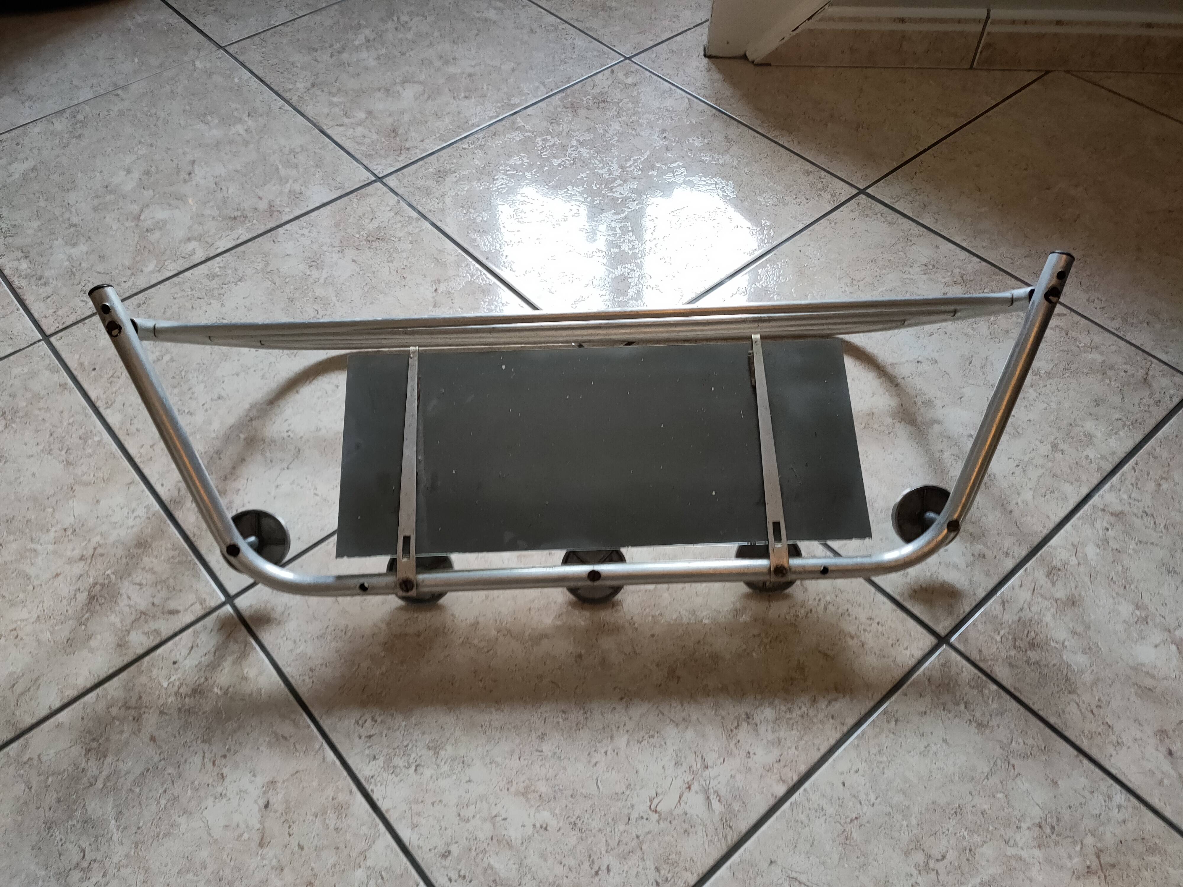 60s aluminum coat rack