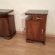 Tables de chevet italiennes Art Déco en noyer, Set de 2