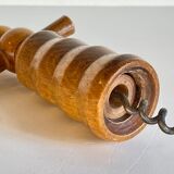 Vintage wooden corkscrew