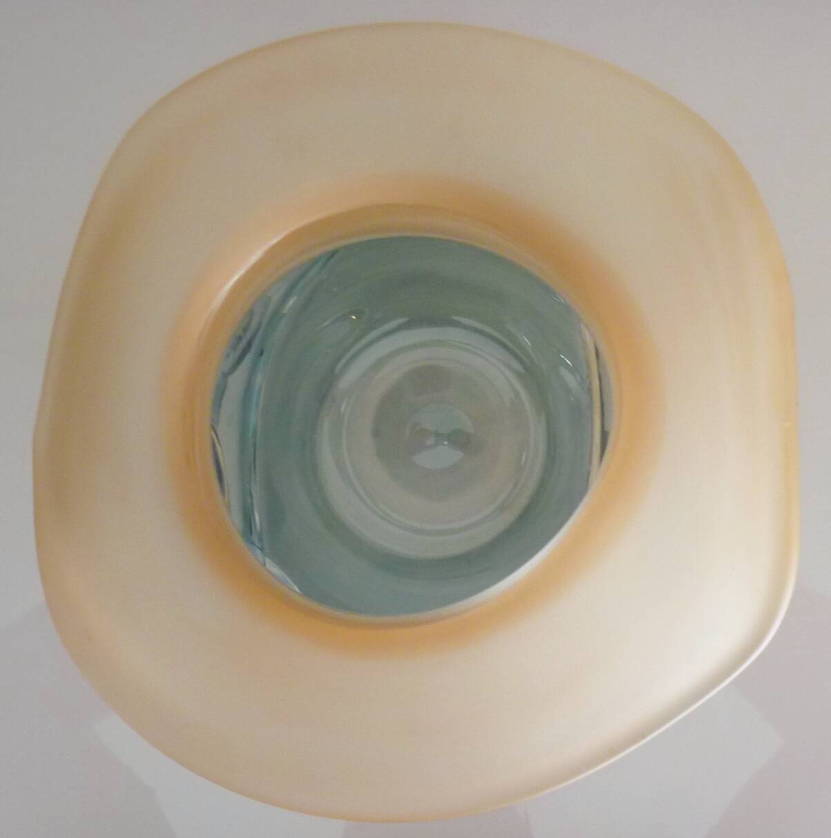 Large designer vase, signed Jon Art, modernist, abstract decorations