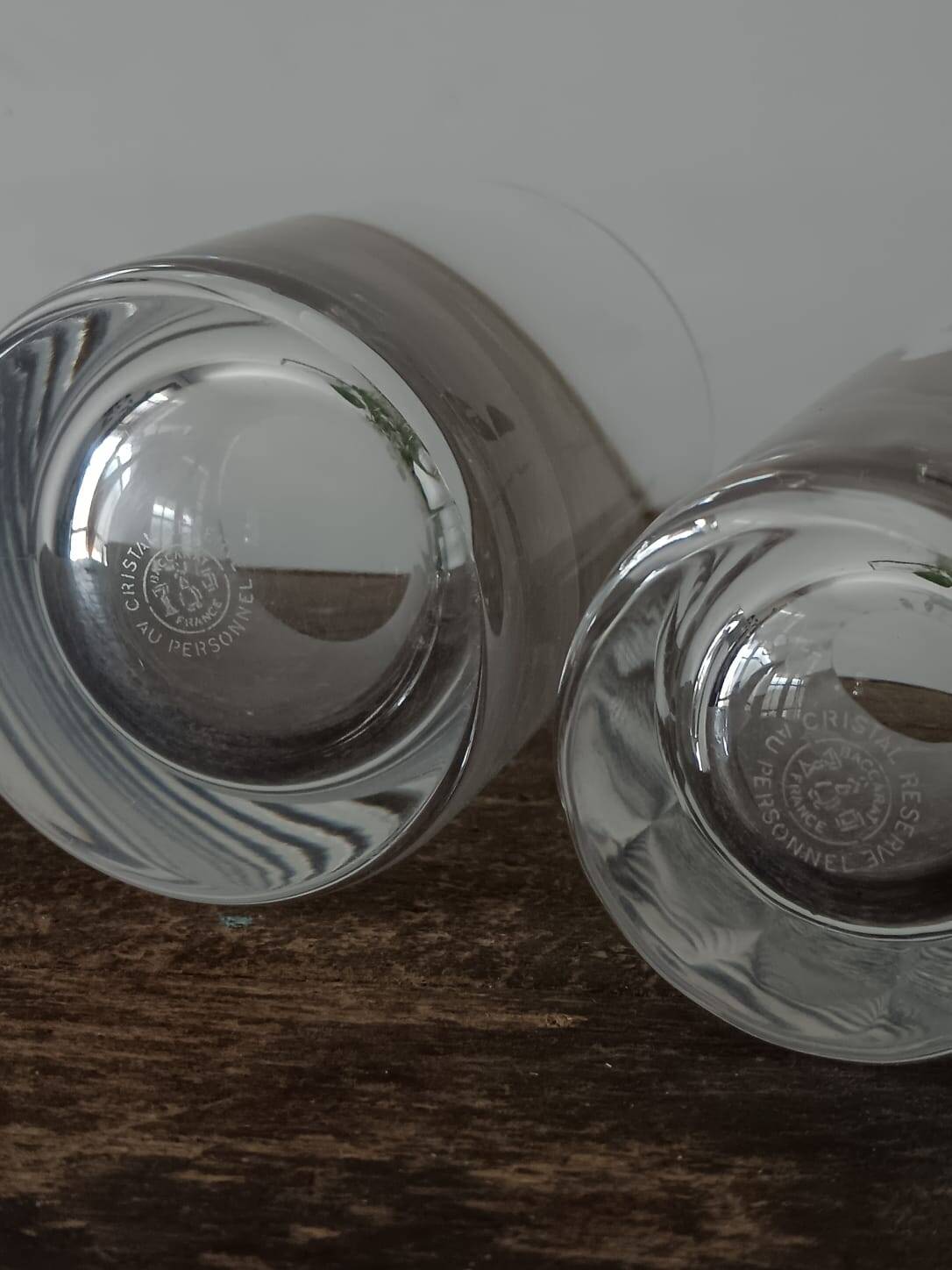 2 crystal glasses from Baccarat