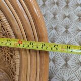Pair of caned armchairs