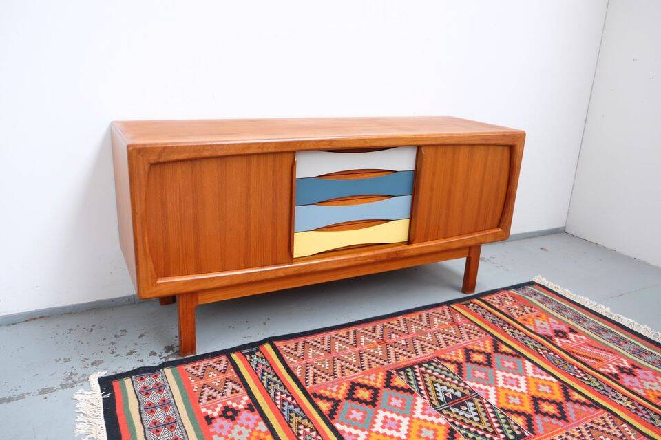 Buffet vintage danois HP Hansen en teck, années 60-70.
