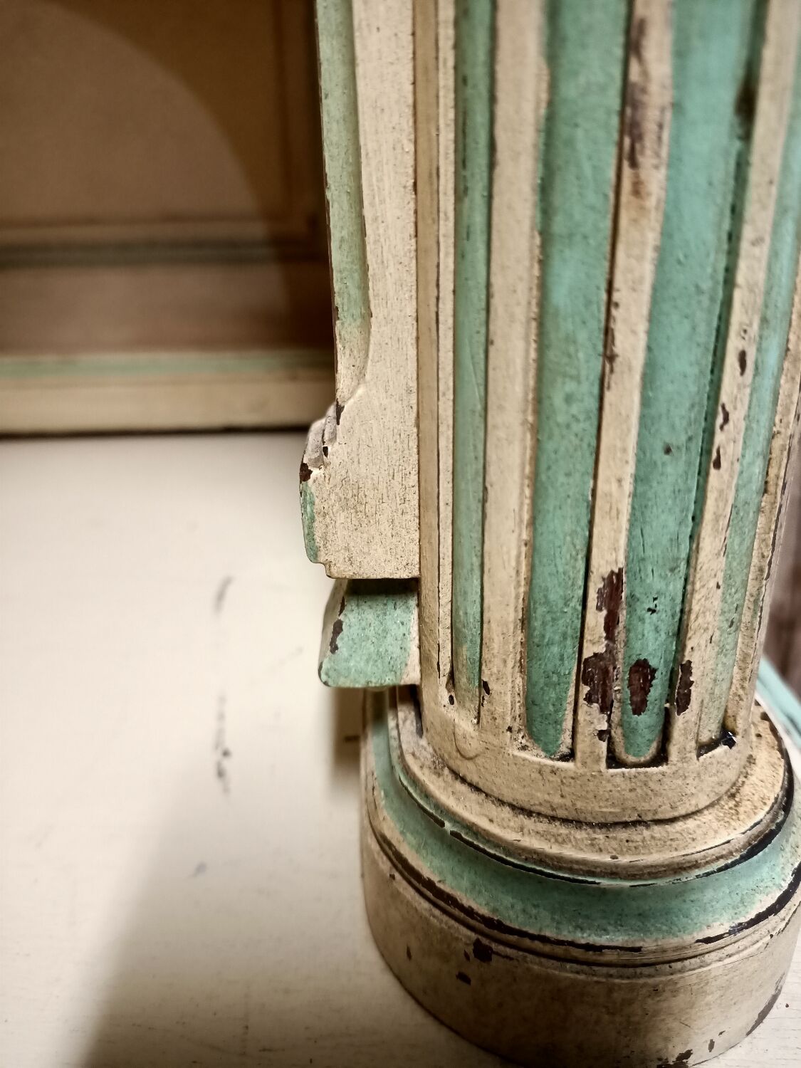 Old weathered Provencal buffet