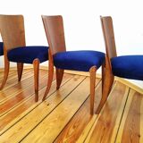 H-214 Chairs attributed by Jindřich Halabala for Up Zavody, 1950s, Set of 4