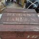 Square wooden trunk
