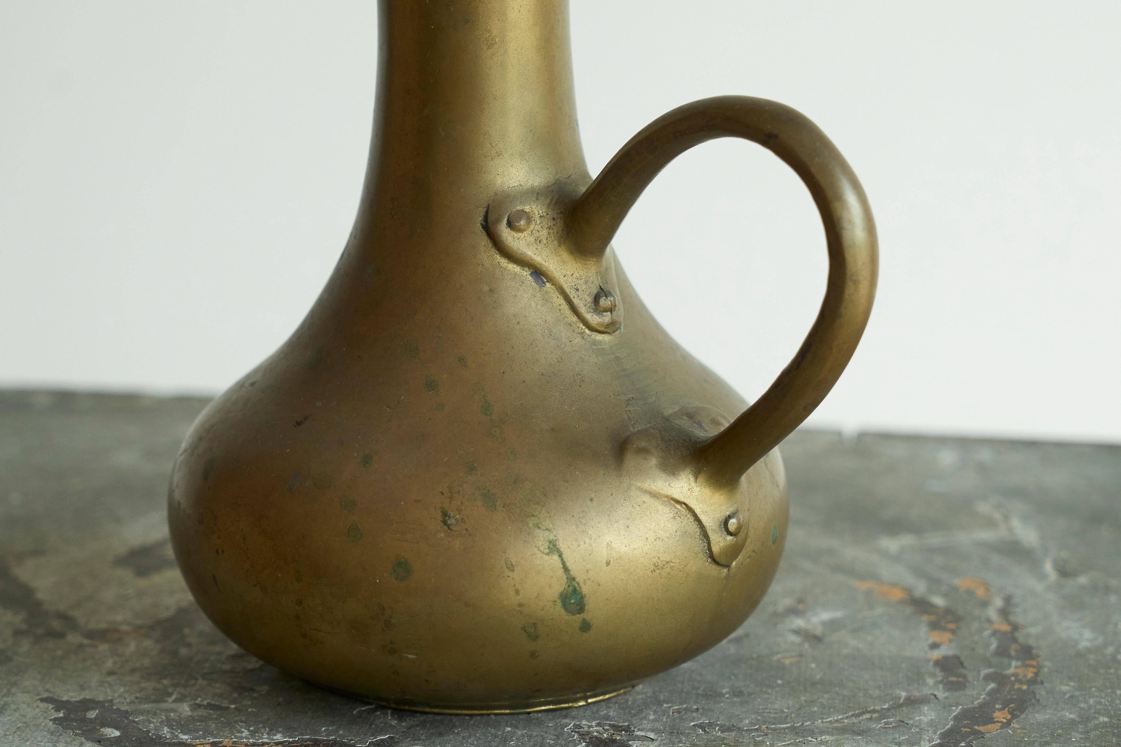 Antique brass fountain from the 19th century.