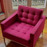 Florence Knoll fabric armchair