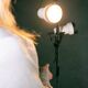 Vintage 2-light floor lamp