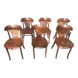 6 chaises bistrot, brasserie,