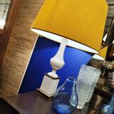 Marble and brass lamp