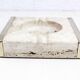 Travertine and brass ashtray