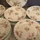 16 Limoges porcelain dessert plates signed Haviland décor Sylvie