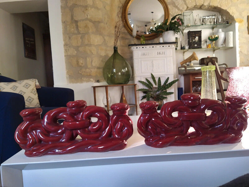 Ceramic candle holders