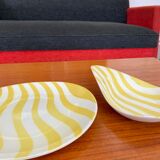 2 cups earthenware Salins vintage 50s