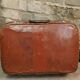 Leather suitcase
