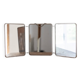 Vintage triptych barber mirror