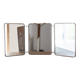 Vintage triptych barber mirror