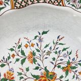 Set of 10 deep plates Gien model Rouen Sainfoin, 1990