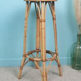 Rattan bar and stools