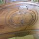 Walnut bed frame - Louis Philippe style