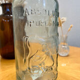 Bouteille de lait en verre vintage