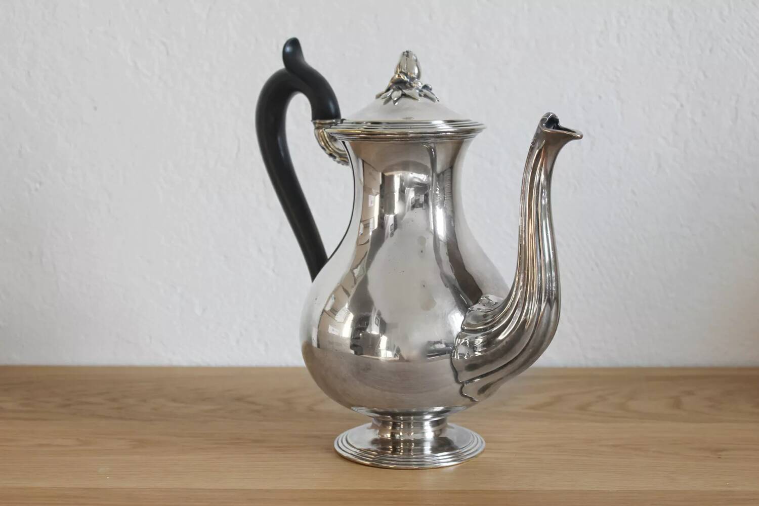 Antique silver-plated coffee pot by Christofle