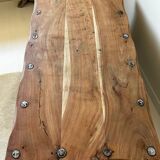 Rectangular coffee table in solid acacia and fittings