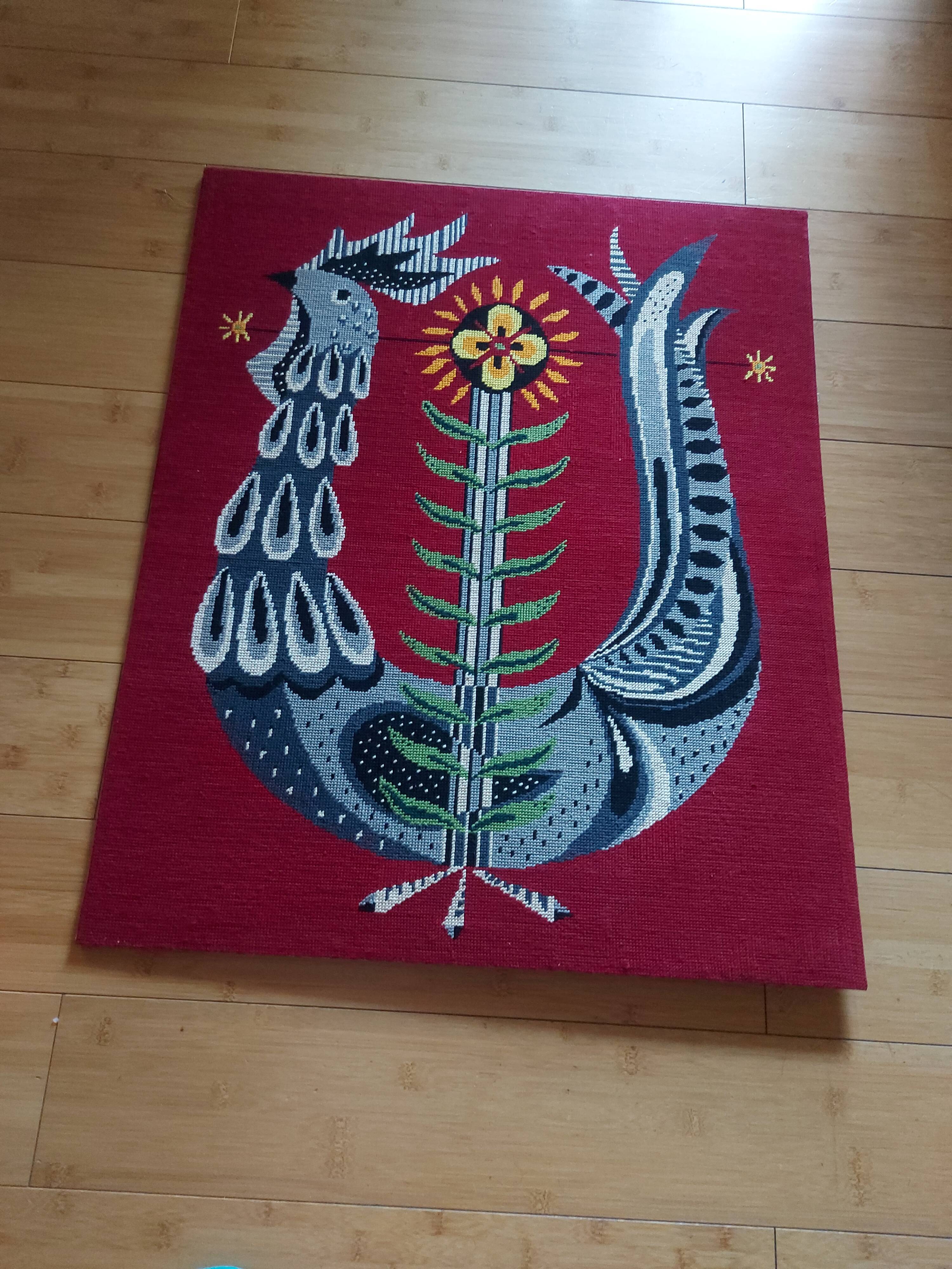 Vintage rooster tapestry