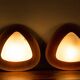 Pair of Italian teak and opaline wall lights by Goffredo Reggiani 1960.