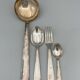 MENAGERE IN SILVER METAL DIXI 36 PIECES ART DECO LADLE SPOONFULS BOX