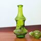 Bouteille Empoli Mid-Century en verre vert