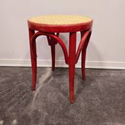 Tabouret craie rouge années 50