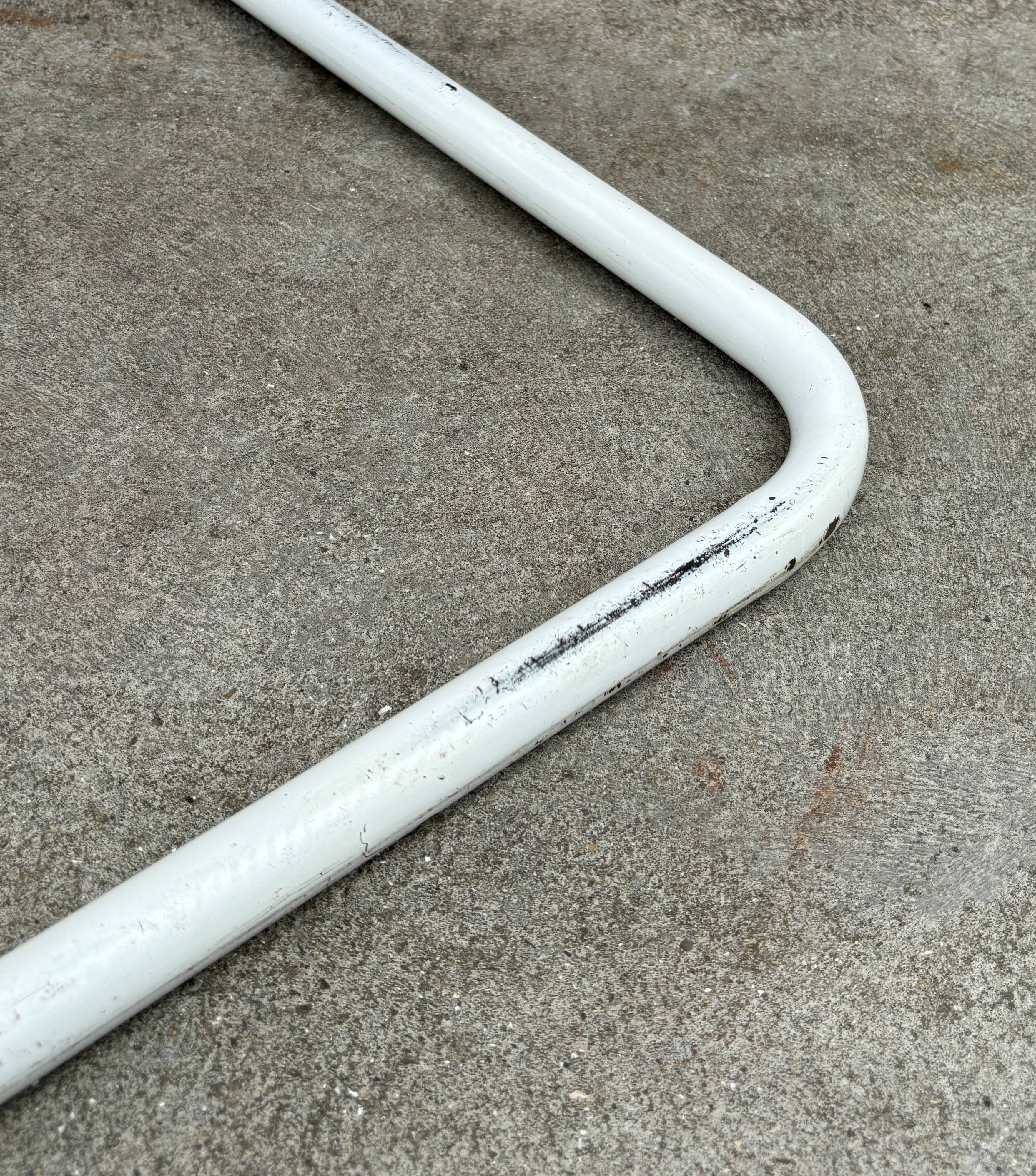 Cesca chair b32 model in white and wood by Marcel Breuer