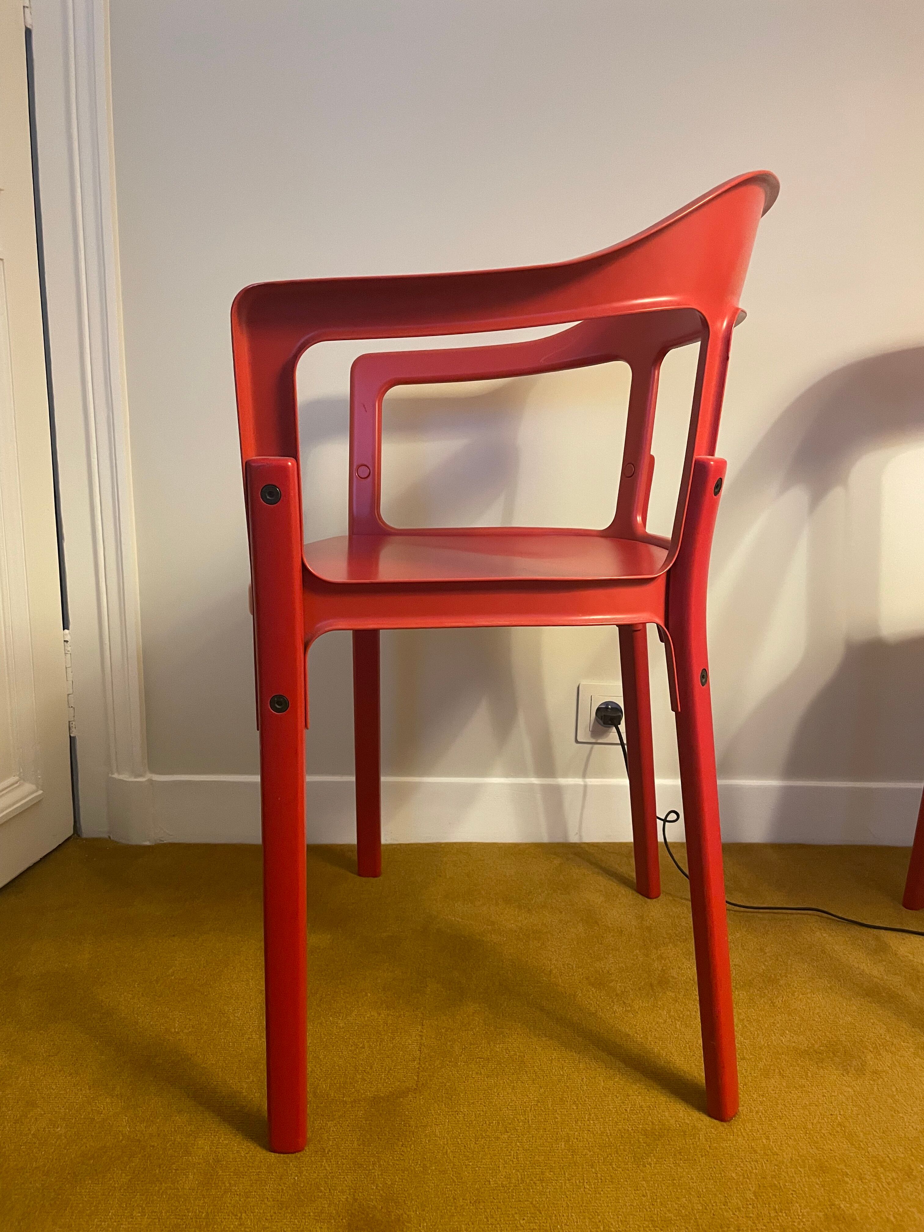 Paire de chaises Steelwood des frères Bouroullec