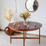 Table à manger ronde en palissandre - Années 60